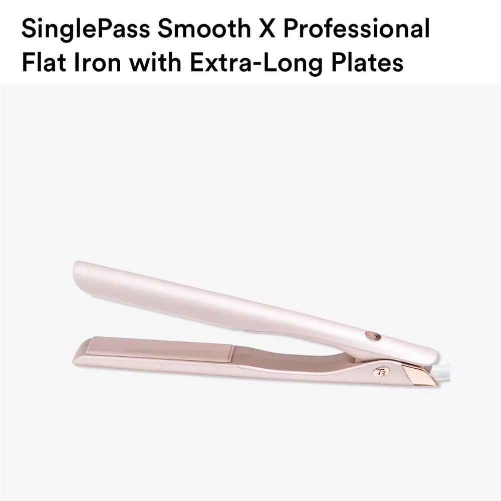 T3 SinglePass Smooth X Professional Flat Iron with Extra Long Plates
